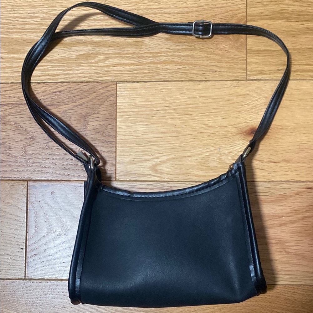 Black Leather Shoulder Bag